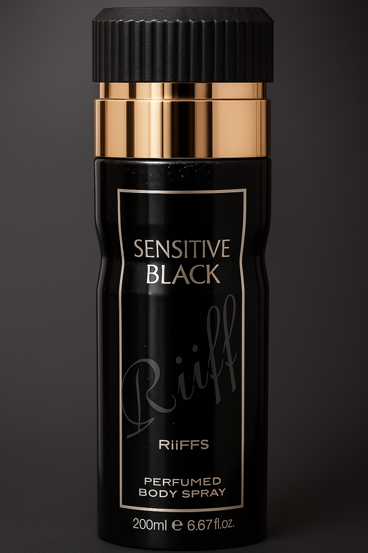Sensitive Black – Perfumed Body Spray by Riiffs